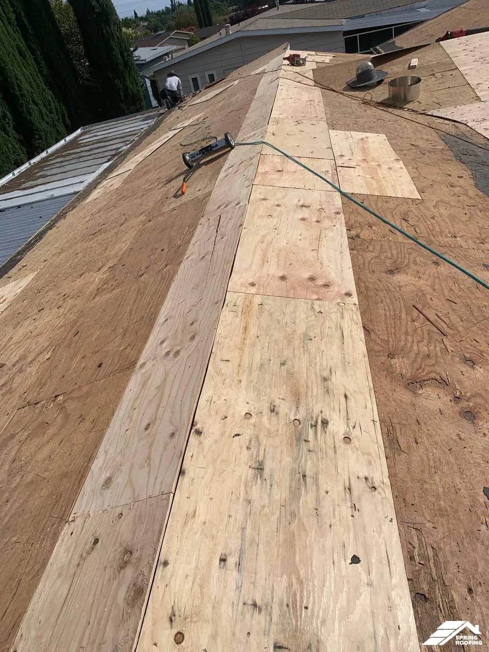 Roof Modification — Install cricket between house and garage (8)