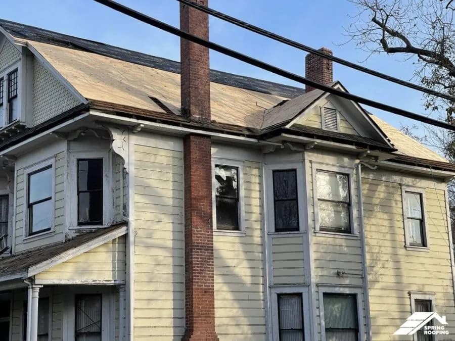 Roof Installation — Steep Roof on a Historic Building (1)