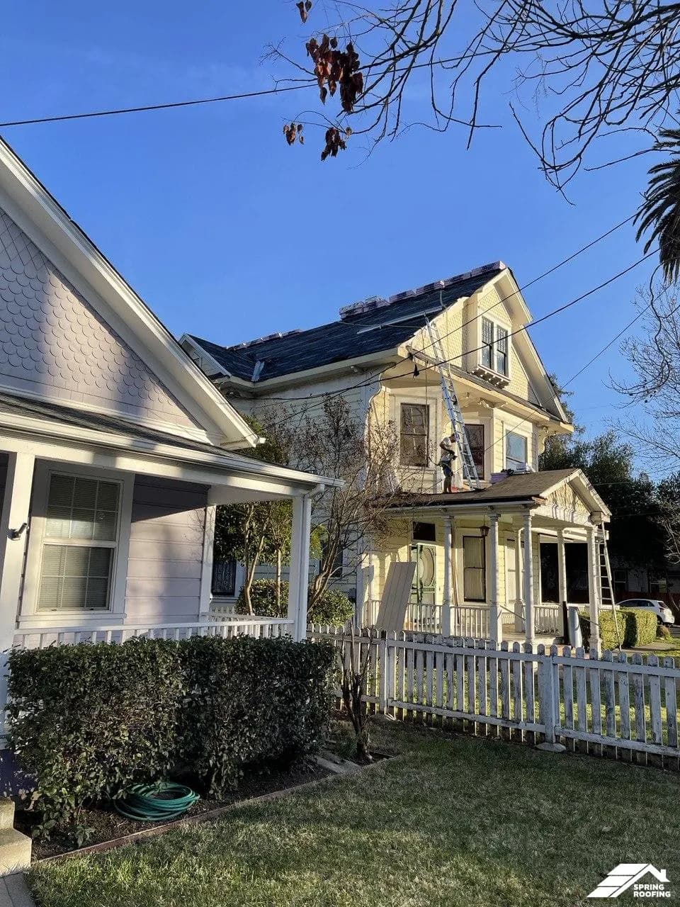 Roof Installation — Steep Roof on a Historic Building (2)